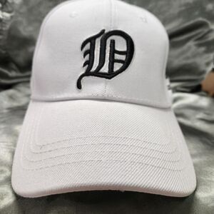 Detroit White Baseball Cap